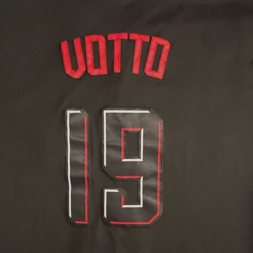 Nike Cincinnati Reds Joey Votto #19 Black MLB Baseball Jersey Men’s 3XL - Picture 6 of 9